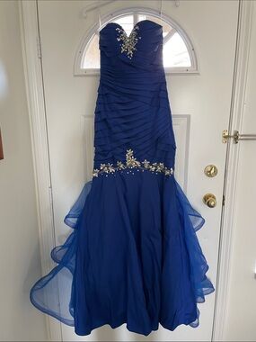 Precious Formals Cobalt Blue Formal/ Prom Gown